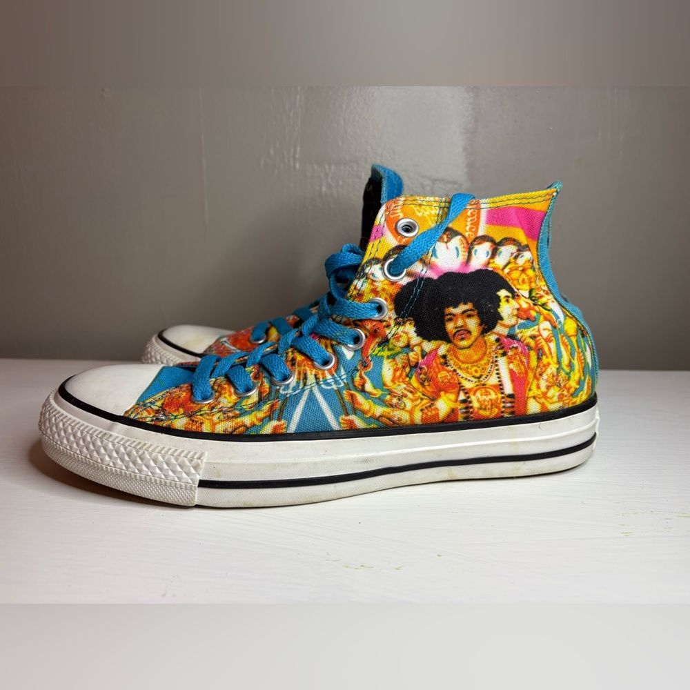 Rare pair of Jimi Hendrix high top converse